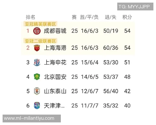 2025赛季中超主场成绩分析申花领跑海港紧随其后